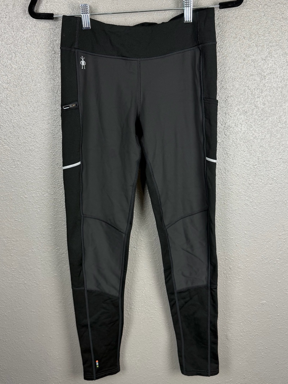 SmartWool Women’s Small Wind Tights Sports Fleece Black Merino Blend
